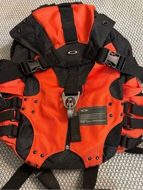 Oakley Red-Orange and Black Tactical Backpack